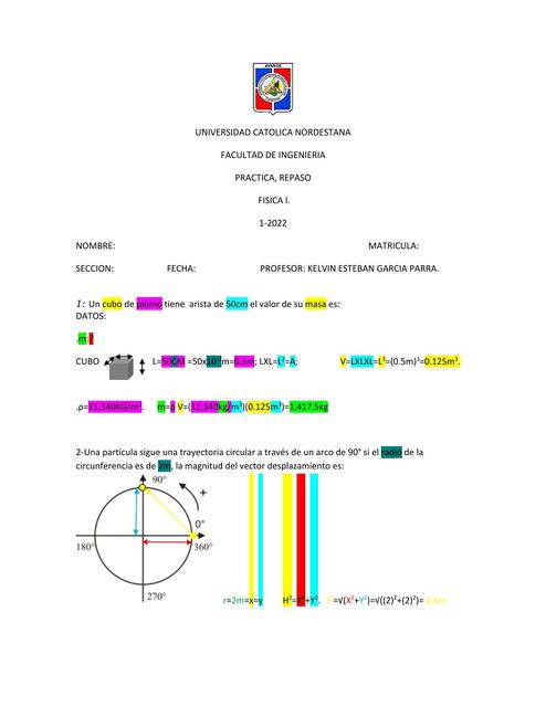 Practica y repaso de física 1