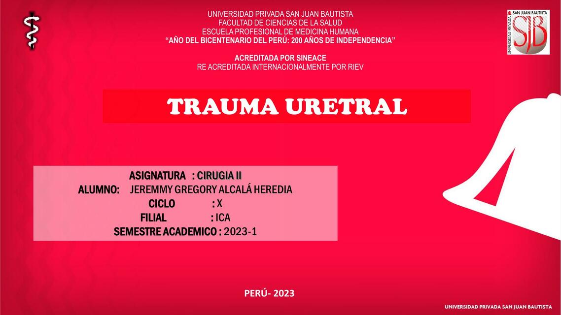 Trauma uretral