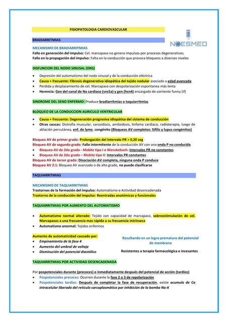 Fisiopatología cardiovascular