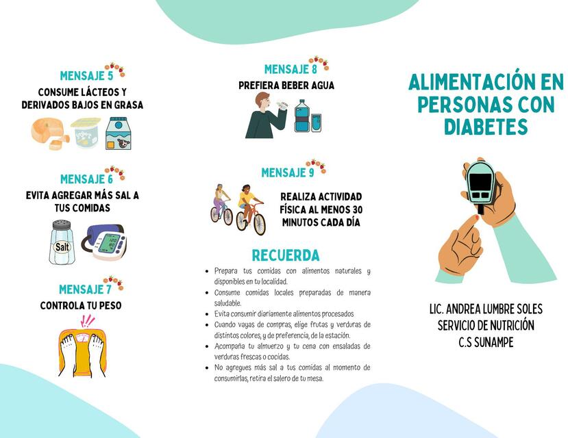 Alimentación en Personas con Diabetes 