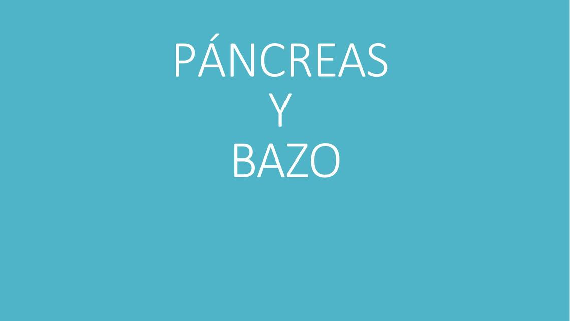 Páncreas y Bazo 