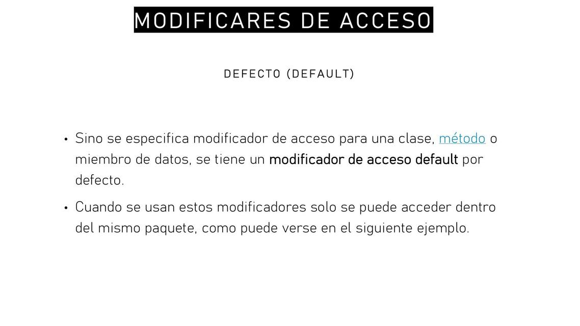 Modificares de acceso