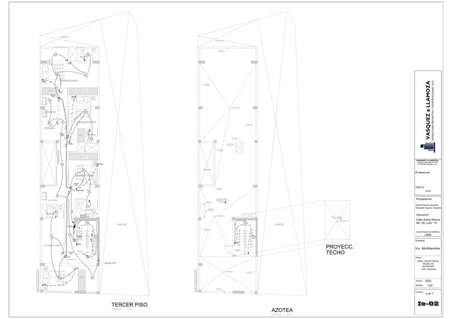 Planos eléctricos 2do piso