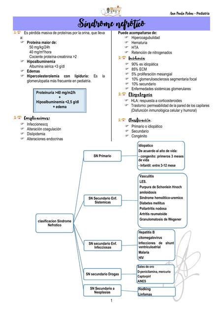 Síndrome Nefrótico 