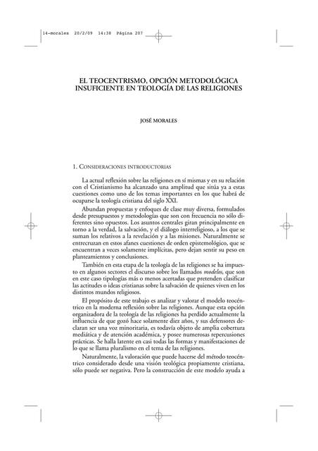 Teocentrismo | Filosofía y pensamiento | uDocz