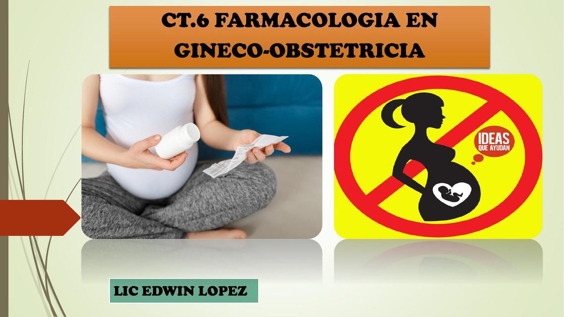 Farmacología en gineco obstetricia ALISON PATRICIA CABRERA ALARCON