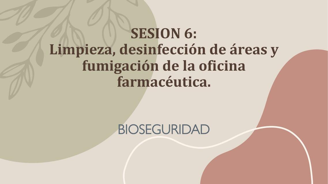 Limpieza, desinfección de áreas y fumigación de la oficina farmacéutica