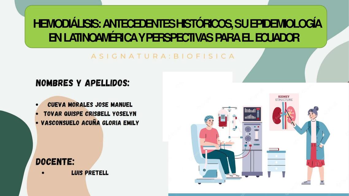 Hemodiálisis antecedentes históricos 