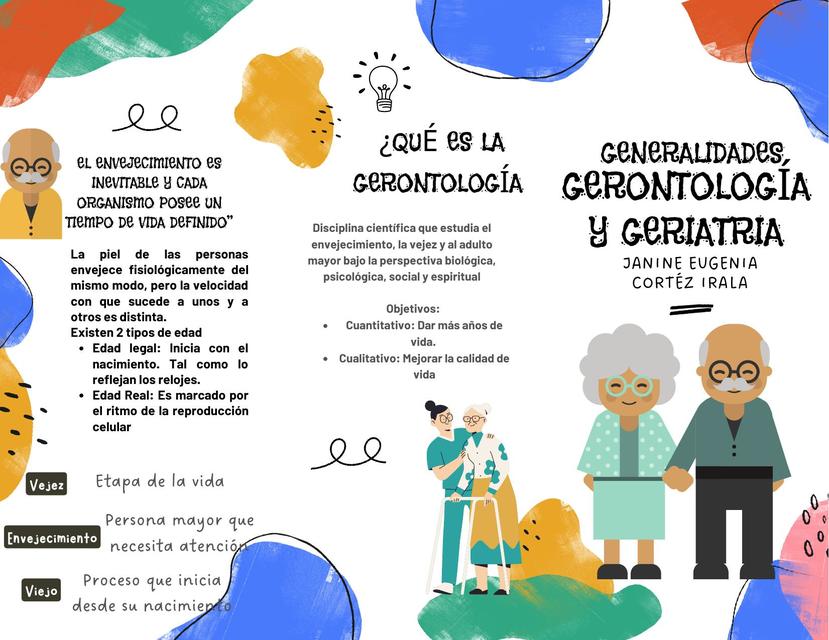 Generalidades de Gerontología y Geriatría  