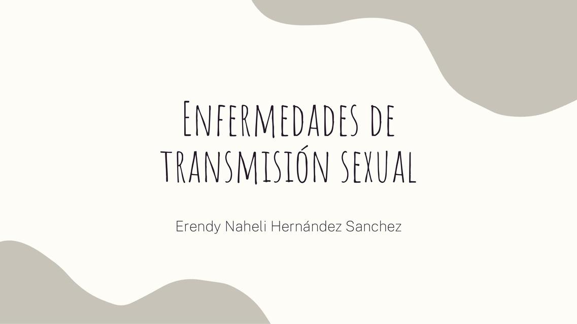 Enfermedades de transmisión sexual 