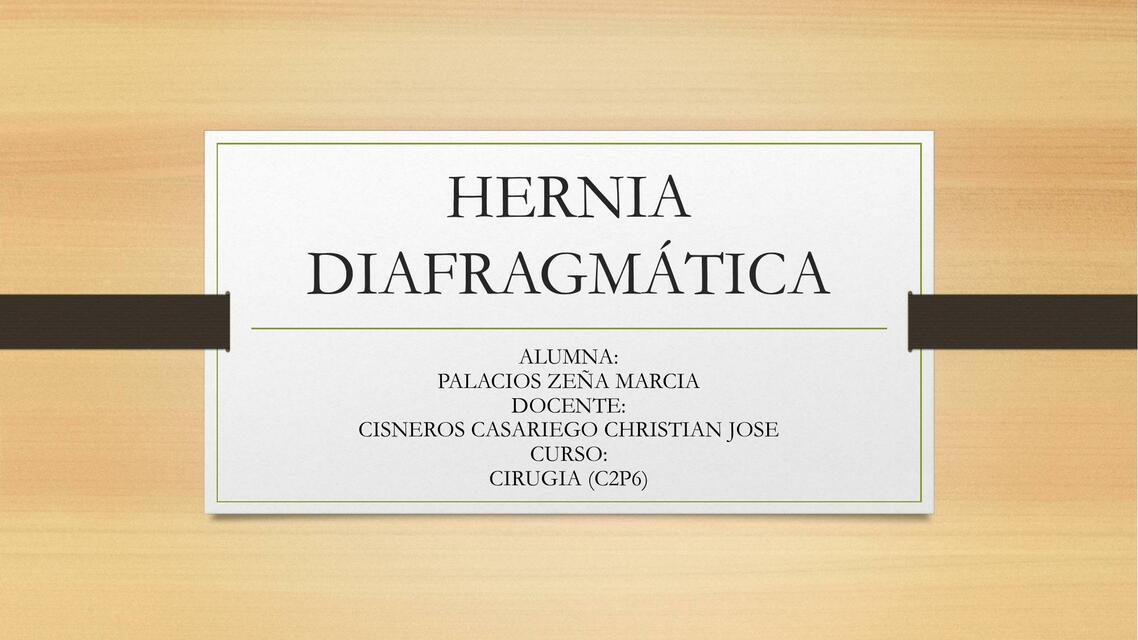 Hernia Diafragmática 