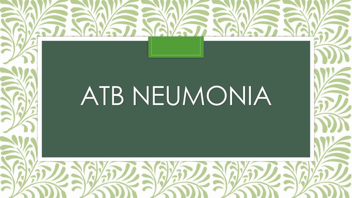 ATB Neumonía 