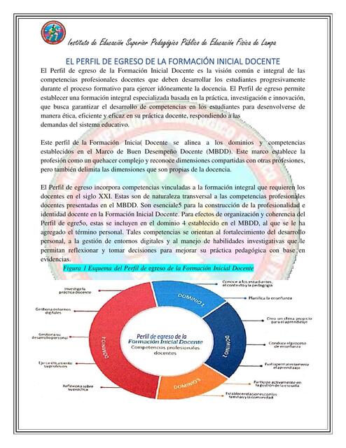 El Perfil de Egreso de la Formación Inicial Docente 