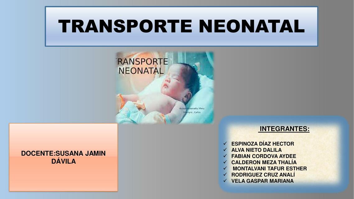 Transporte Neonatal 