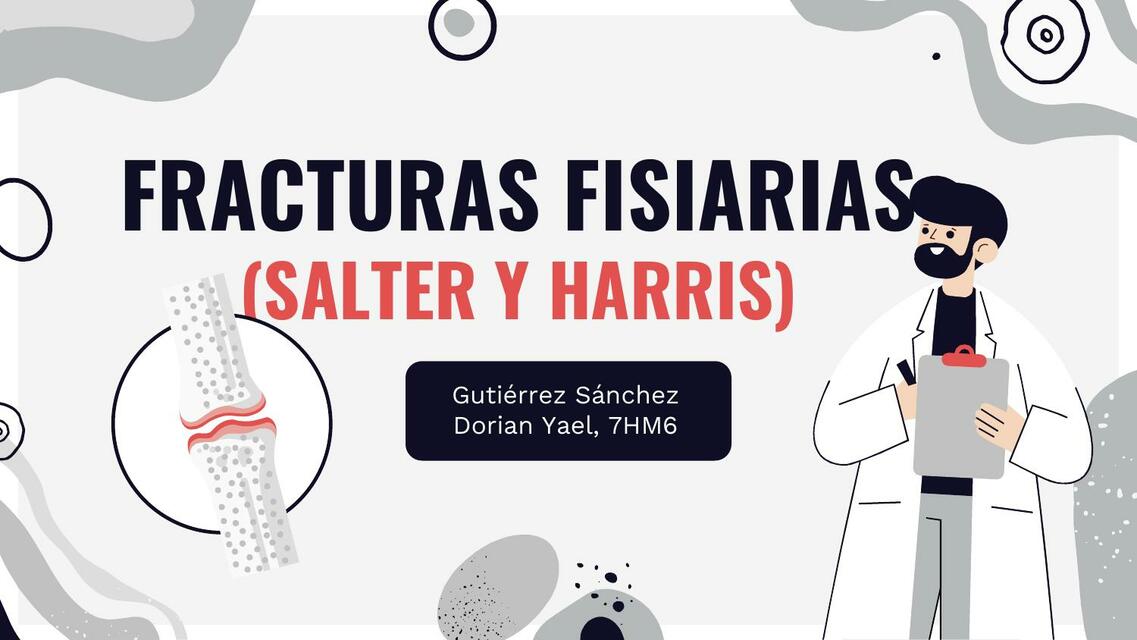 Fracturas Fisiarias, Clasificación de Salter y Harris