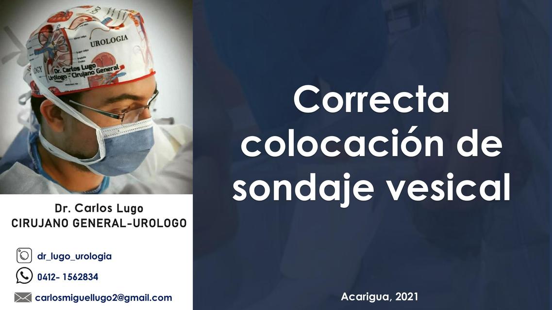 Correcta colocación de sonda 