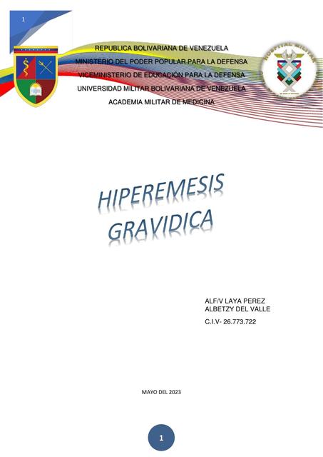 Hiperémesis gravídica 