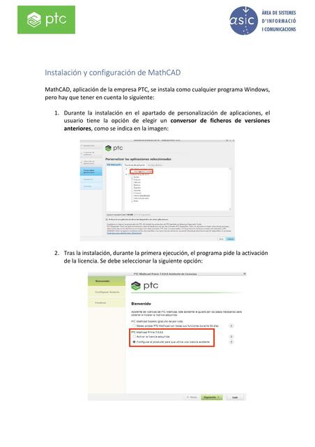 Instalación y configuración de MathCAD Prime 7