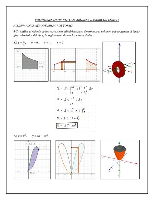 Volúmenes mediante cascarones cilíndricos