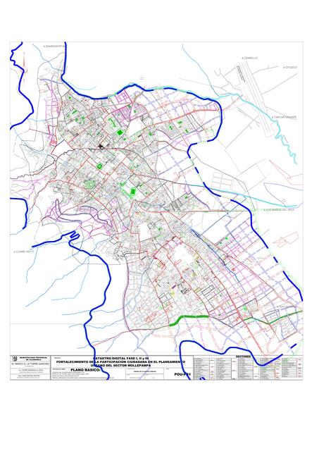 Plano catastral de Cajamarca