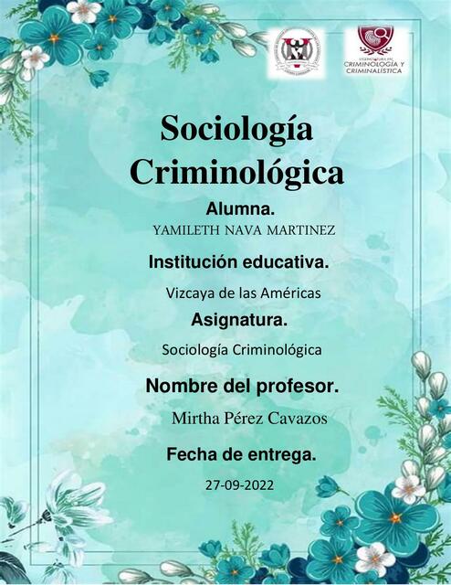 Sociología criminológica