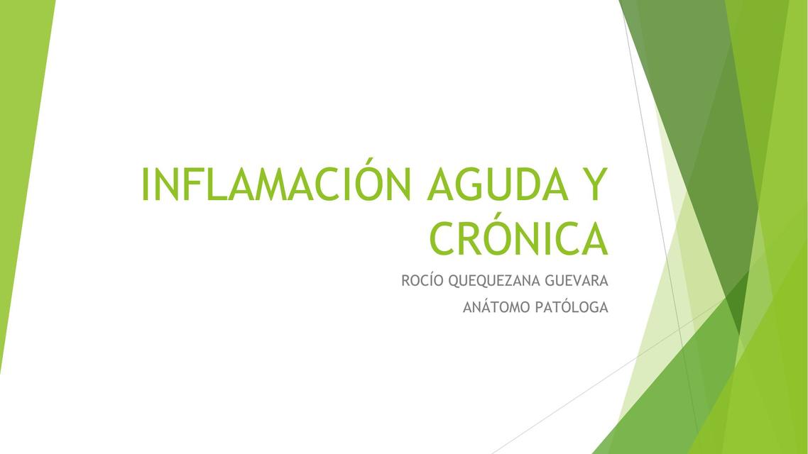 Inflamación aguda y crónica 