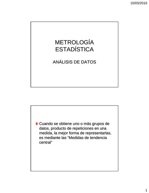 Metrología Estadística