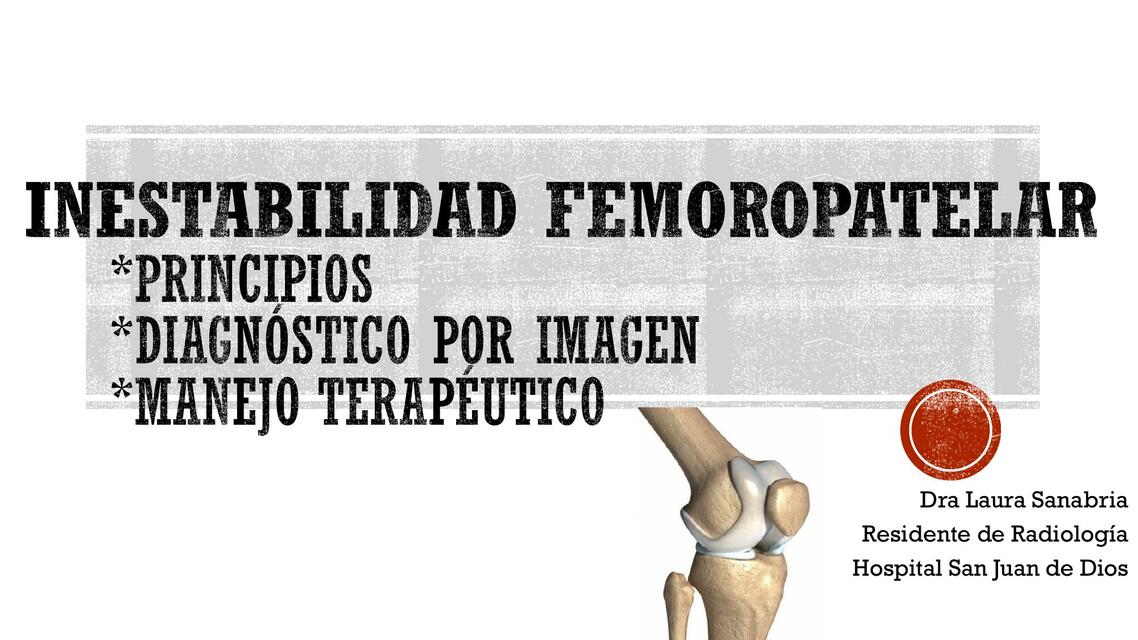 Inestabilidad Femoropatelar