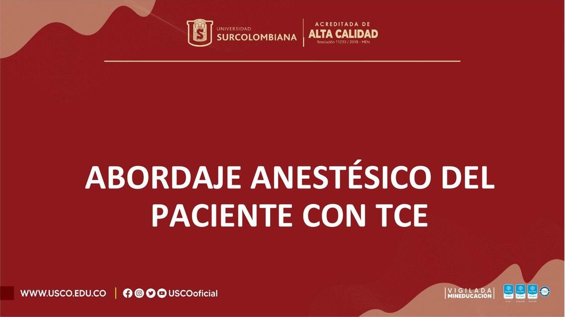 Anestesia  En Trauma Craneoencefálico 