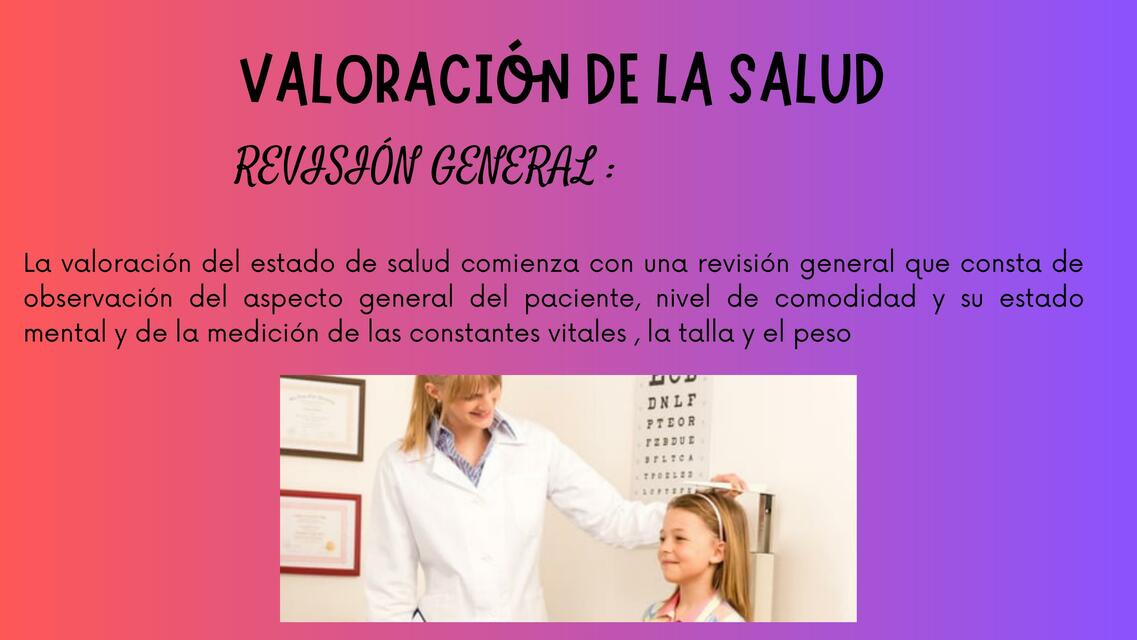 Valoración de la Salud 