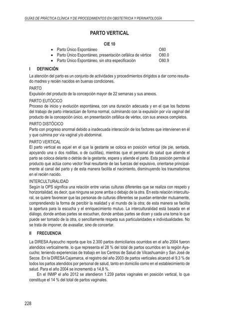 Resumen  Parto  Cervical