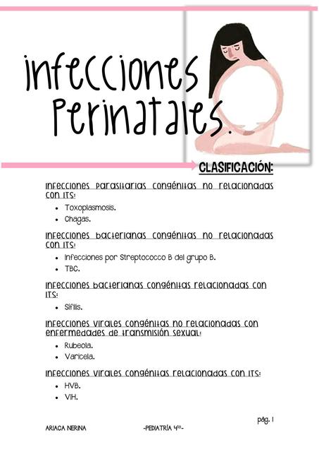 Infecciones perinatales