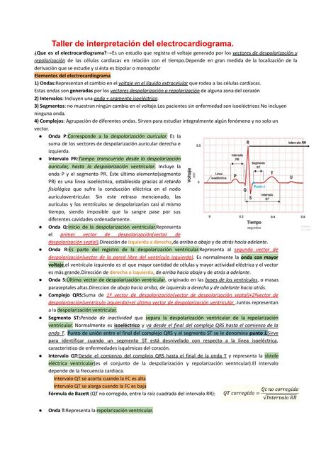 Taller de interpretación del electrocardiograma