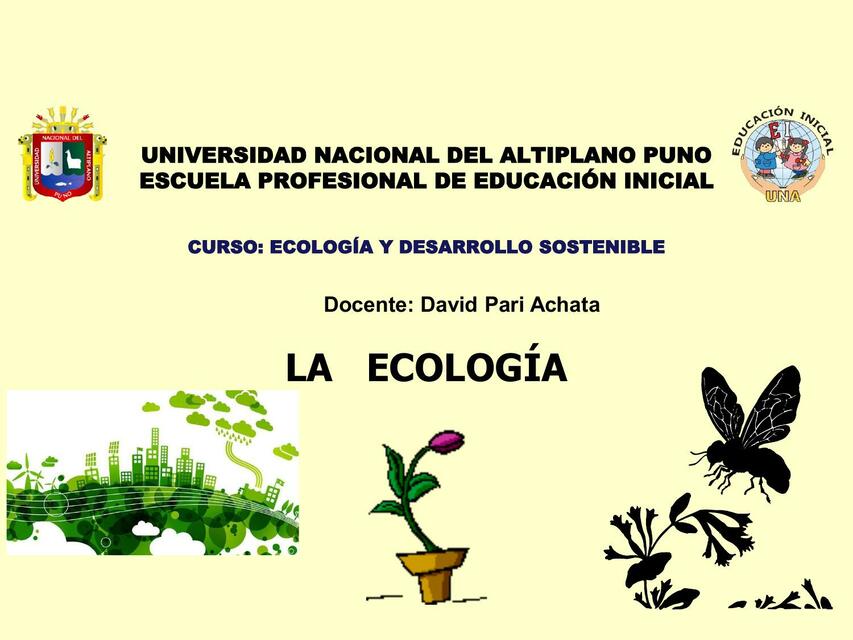 Tema Ecología Generalidades