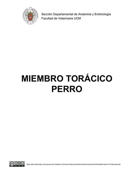 Osteología del miembro torácico del perro