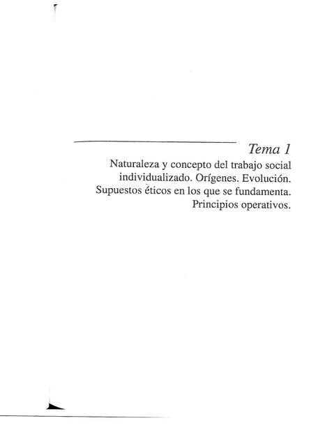 Trabajo social de individuos