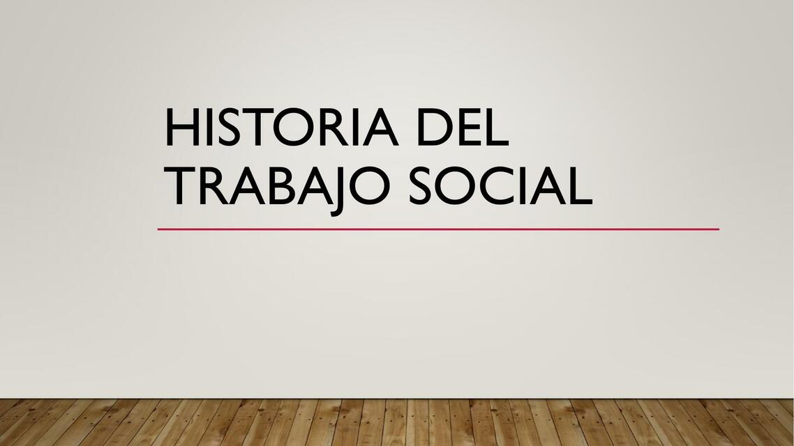 Precursores de trabajo social