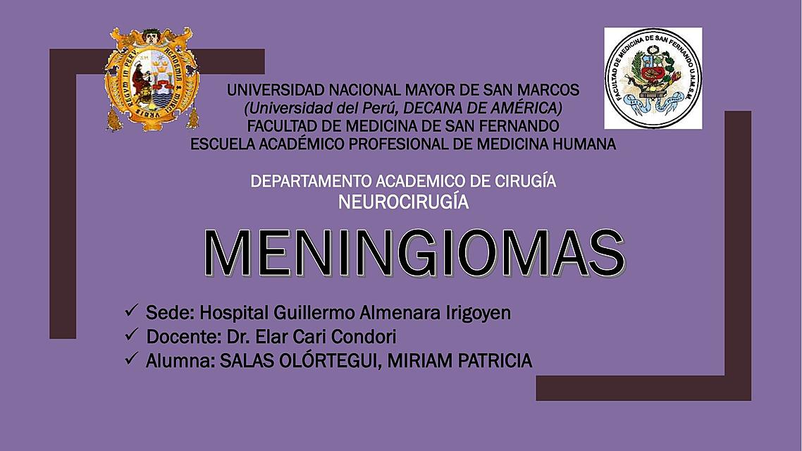 MENINGIOMAS SALAS