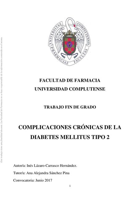 Complicaciones crónicas de la diabetes mellitus