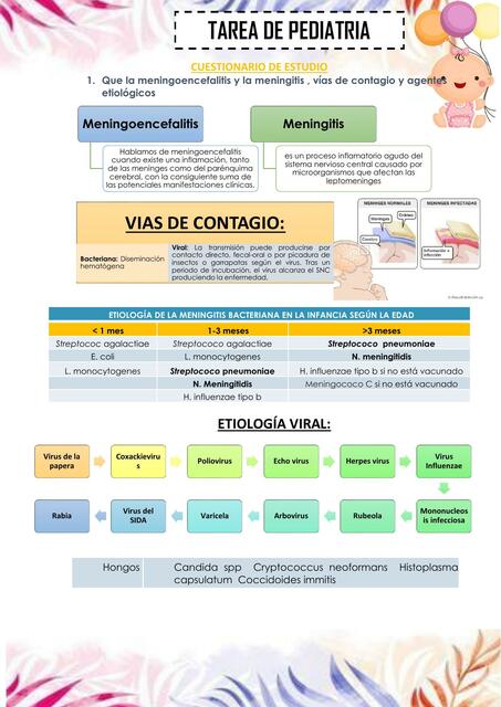 Meningitis pediátrica