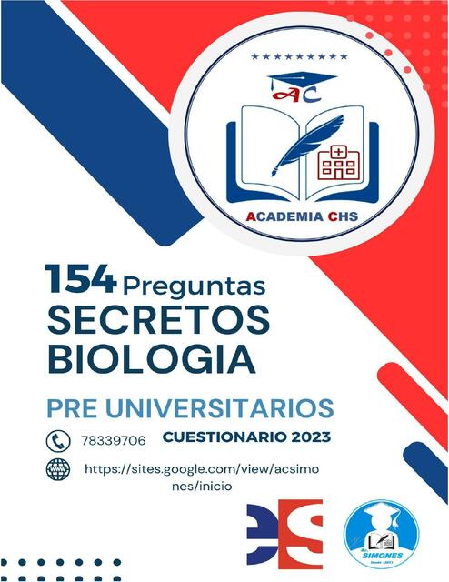 154 preguntas secretos de biología 