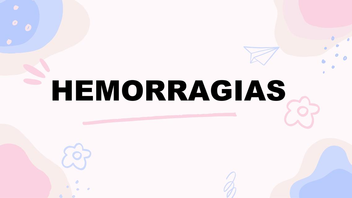 Hemorragias 