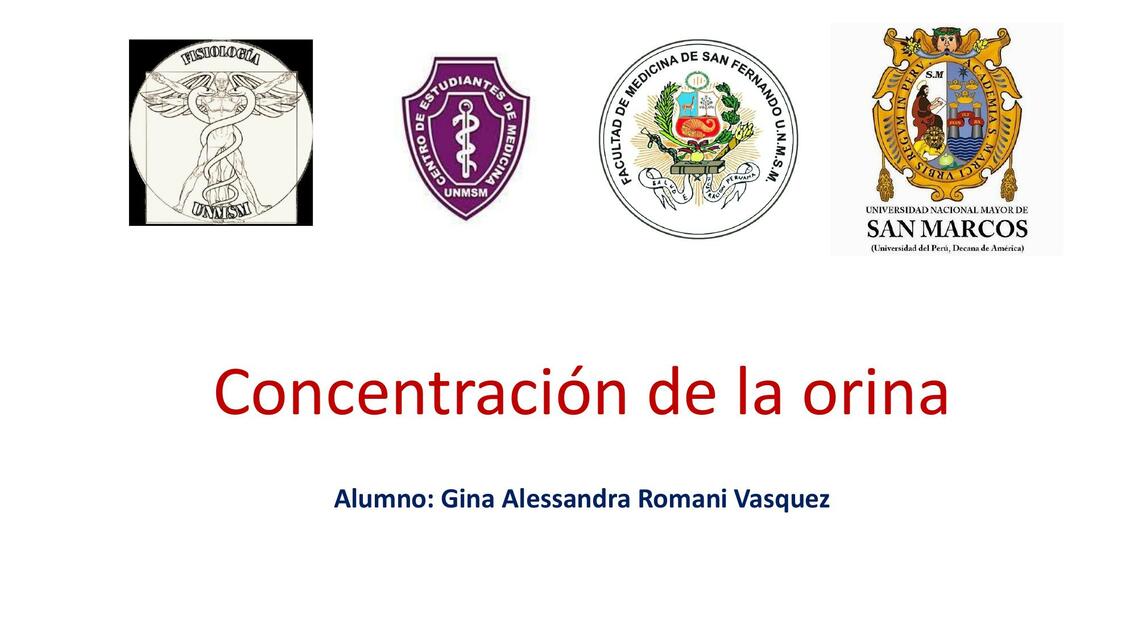 Concentración de la Orina