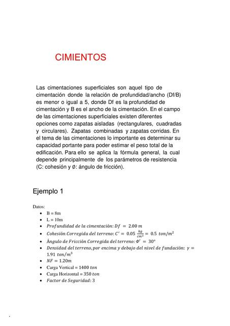 Cimientos 