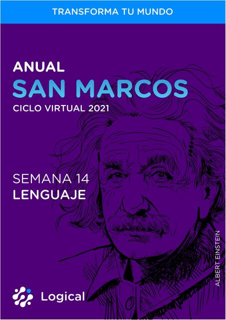 Anual san marcos ciclo virtual 2021 semana 14 lenguaje 