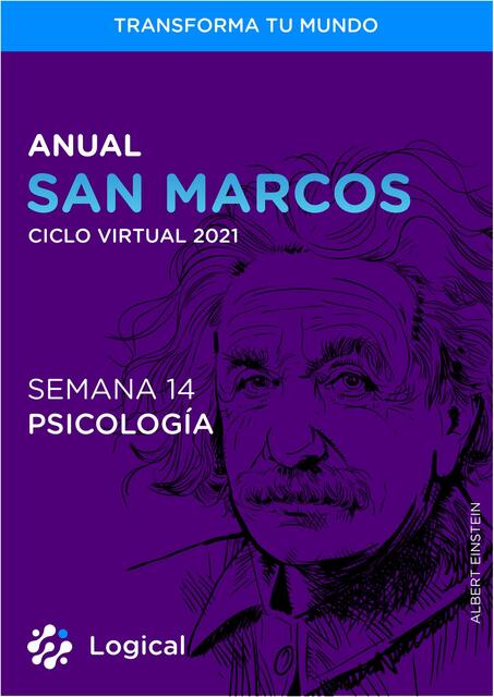 Anual san marcos ciclo virtual 2021 semana 14 psicología 