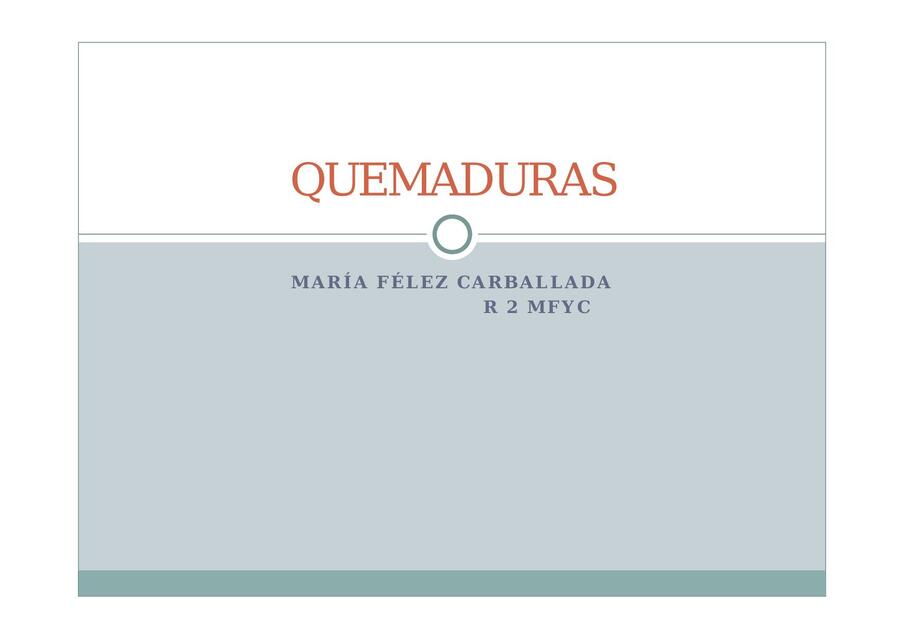 Quemaduras 