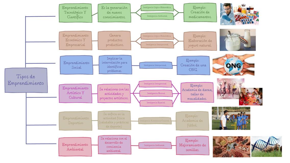 Mapa: Tipos de Emprendimiento