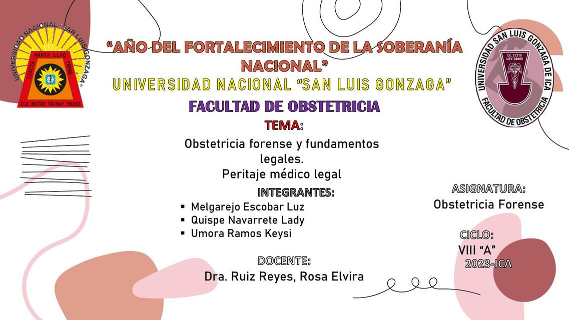 Obstetricia y Fundamentos Legales 