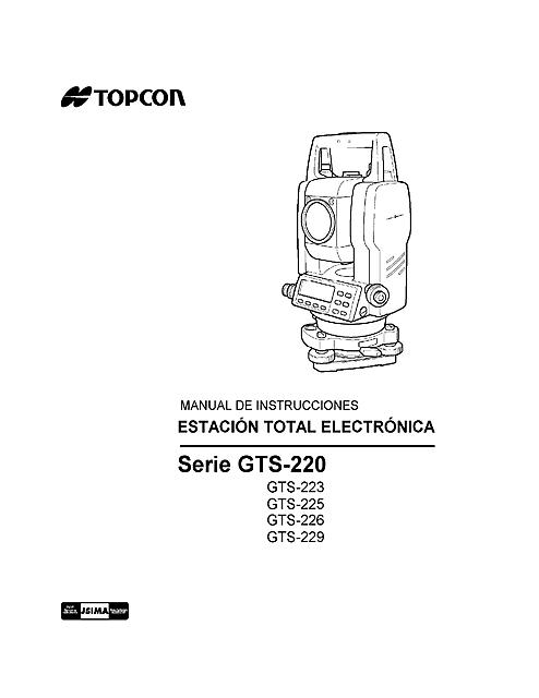 Manual de Usuario Estacion total TOPCON SERIE GTS 220